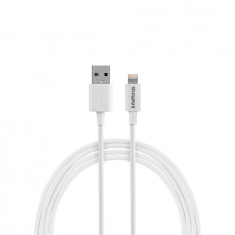 Cabo USB - USB-C 1,2m PVC branco Intelbras EUAC 12PB