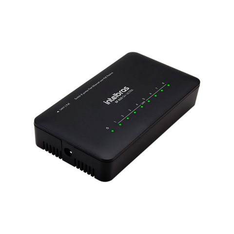 Switch 8 Portas Fast Ethernet com anti surto - SF 800 Q+ Ultra - Intelbras