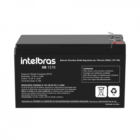 Bateria de chumbo-acido 12V XB 1270 Intelbras