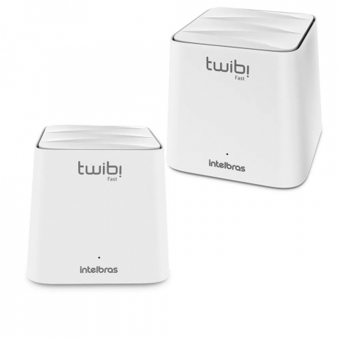 Kit Roteador Twibi Fast Wi-Fi 5 Mesh com 2 unidades - Intelbras
